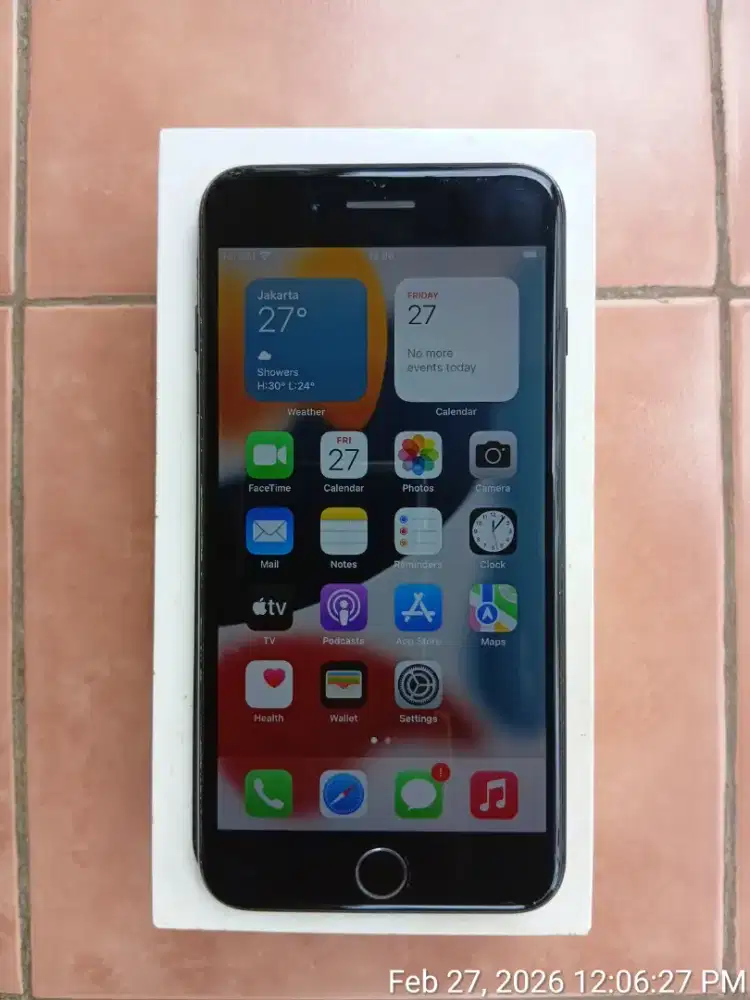 iPhone 7 Plus 128GB exiBox normal bebas reset