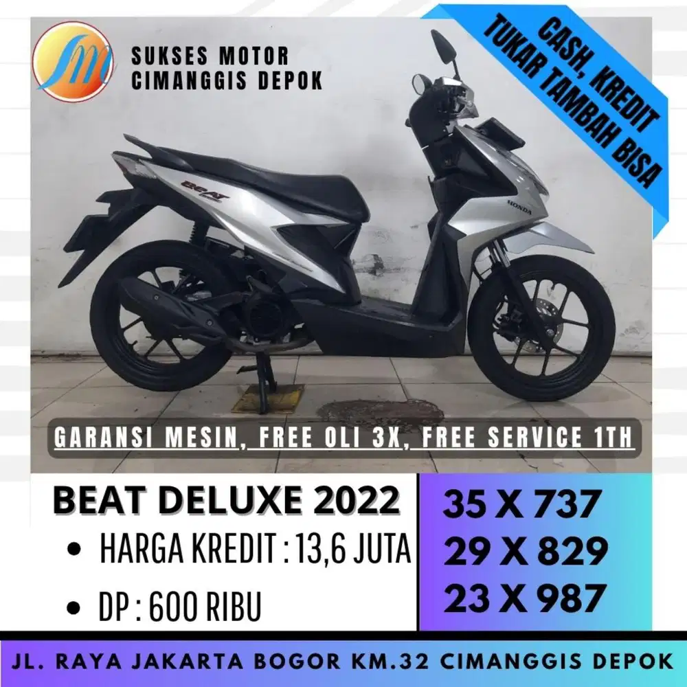 DP 600 BEAT DELUXE 2022 CICILAN RINGAN CASHBACK UPTO700 [SUKSES MOTOR]