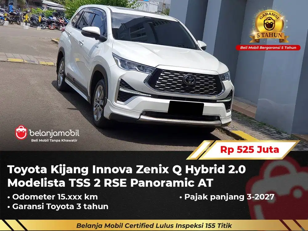 [ PAJAK PANJANG ] Toyota Innova Zenix Q Hybrid Modelista TSS 2025/2026