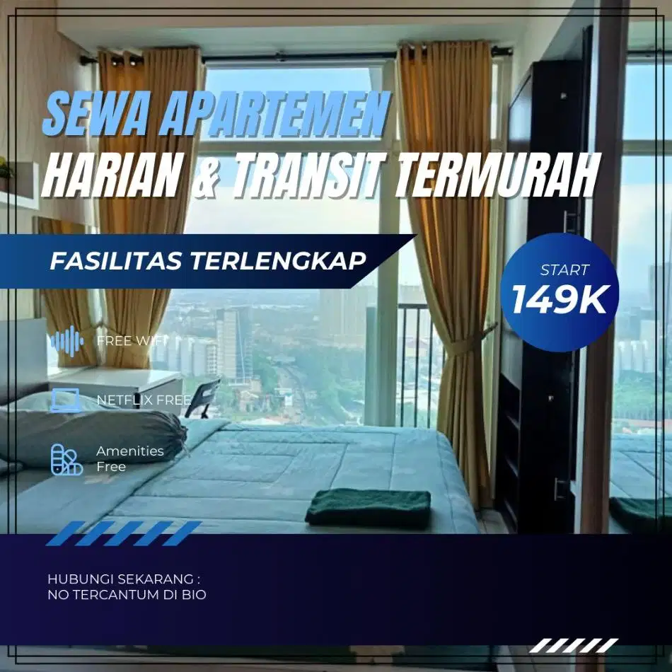 Sewa apartemen Tangerang Serpong Green View Harian/Transit Termurah