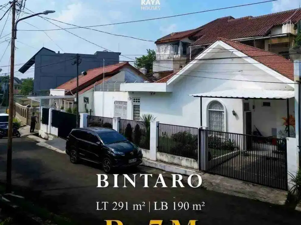 Bintaro Sektor 1 Rumah Siap Huni Depan Taman