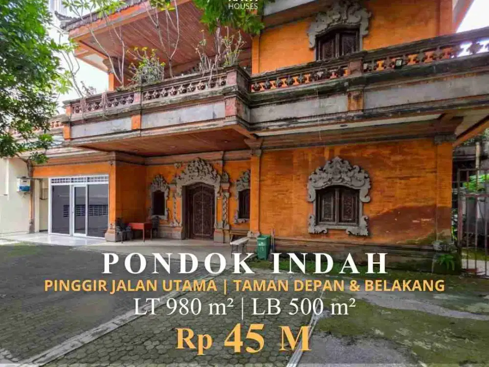 Rumah Lama Pondok Indah Pinggir Jalan Raya