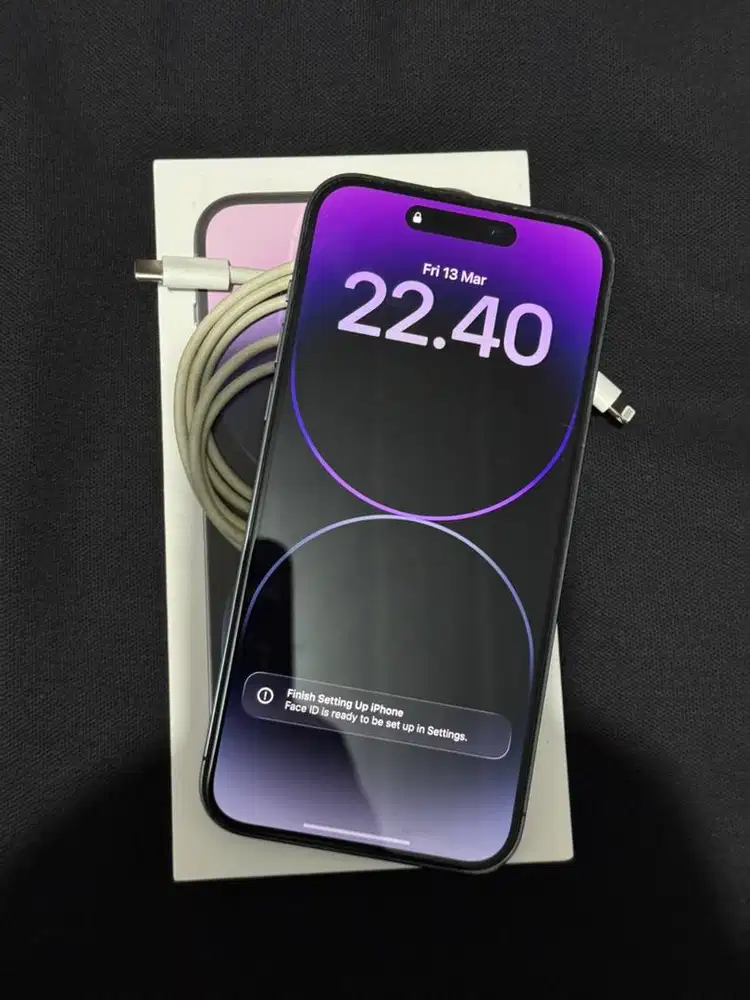 jual iphone 14 pro max 256gb purple ex ibox