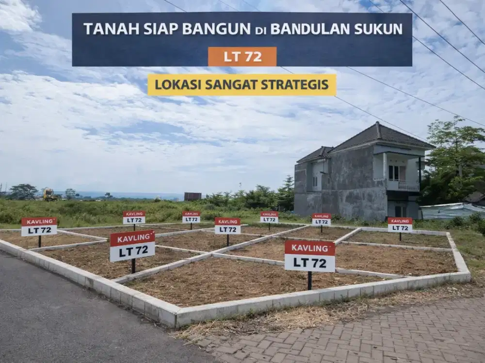 DIJUAL TANAH SIAP BANGUN DI BANDULAN SUKUN – MALANG