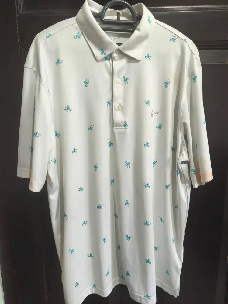 [Greg Norman] Polo Golf Shirt Ukuran L Kondisi Bagus Size LLD 120 cm P