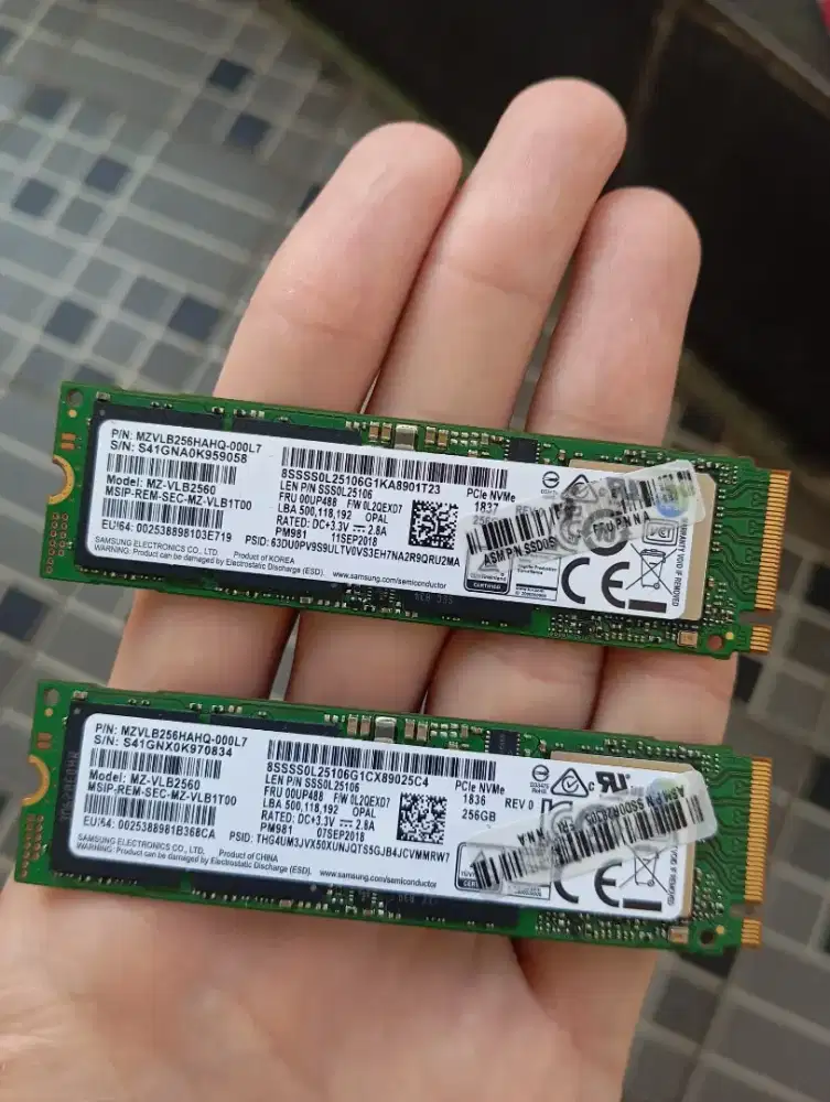 NVME Gen3/256GB Samsung