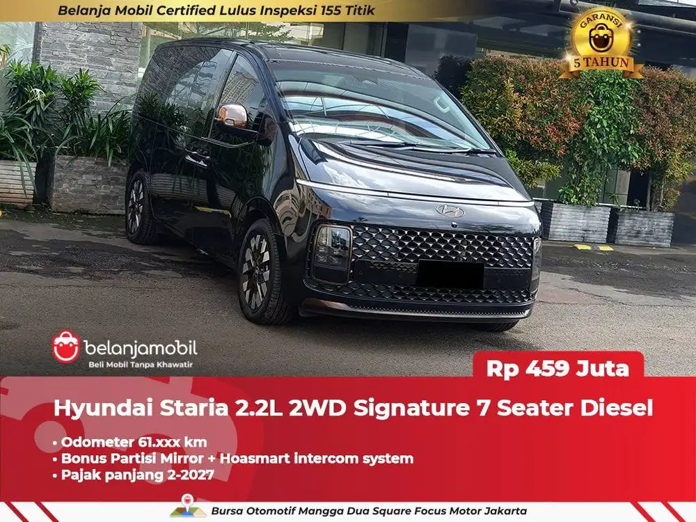 [UPGRADE INTERIOR] Hyundai Staria 2.2L 2WD Signature Diesel 2021 2022
