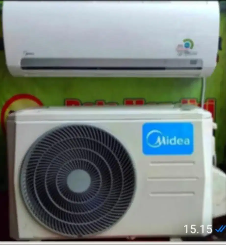 Jual ac midea 1/2 pk R 32  lowwat 350 watt kondisi 95% ori semua
