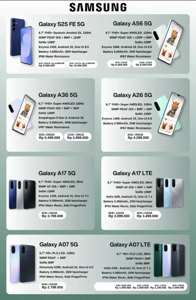 Handphone terbaru dari samsung