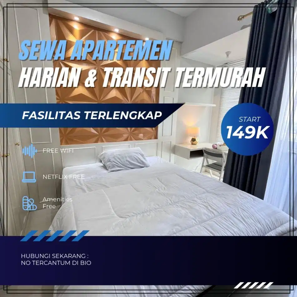 Sewa apartemen Harian/Transit Termurah Skyhouse BSD Tangerang