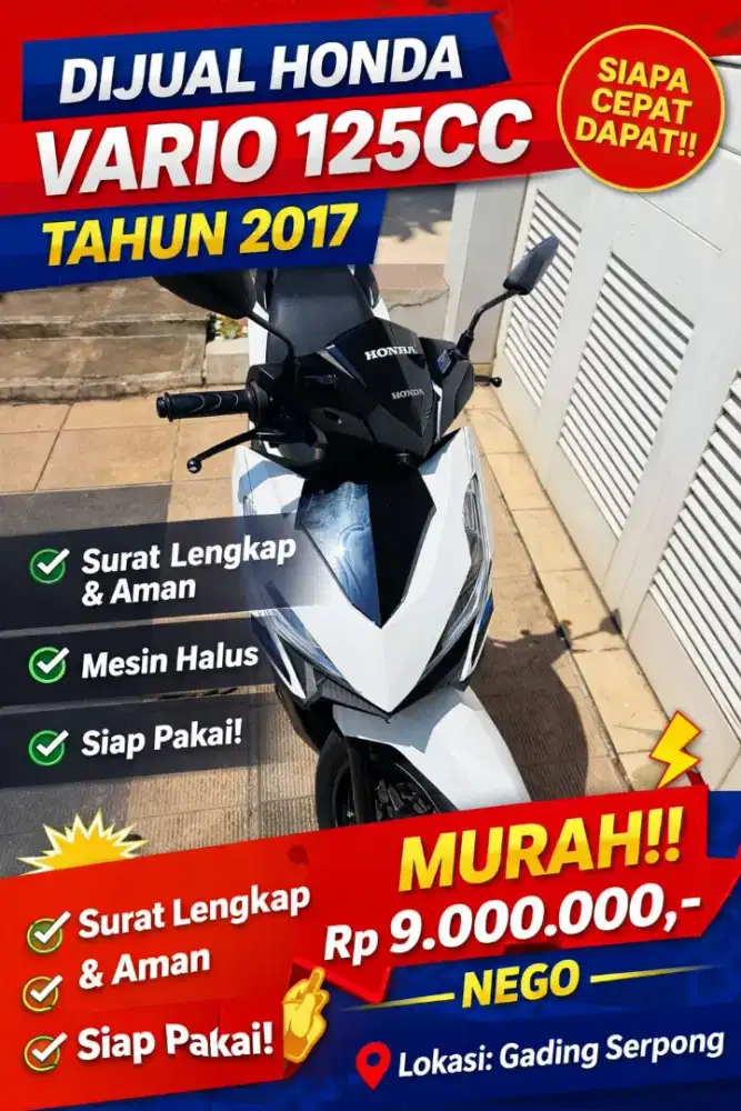 JUAL MURAH HONDA VARIO 125CC