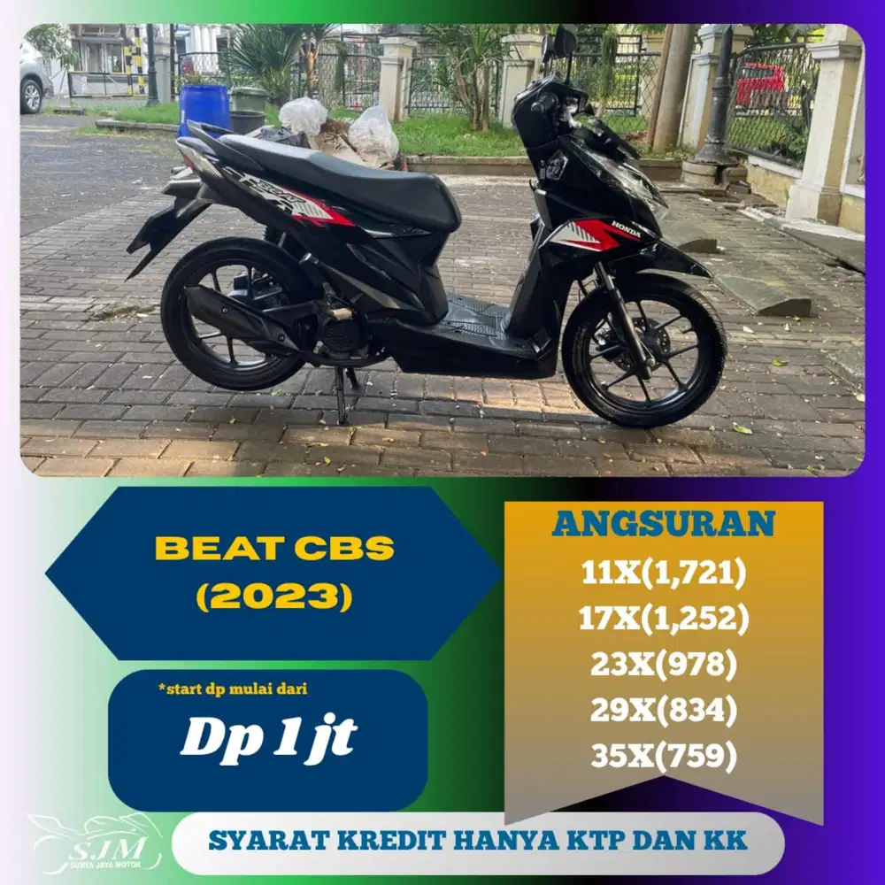 HONDA BEAT CBS 2023 CASH & KREDIT