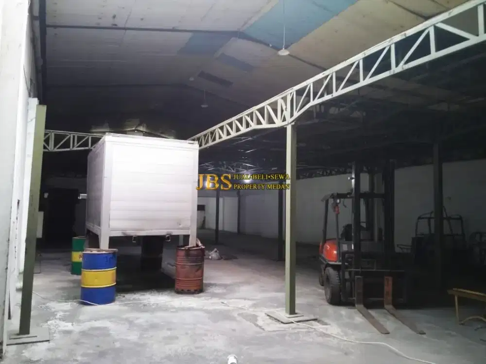 Disewakan Gudang 3 in 1 Siap Pakai di Komplek Krakatau Multi Center Blok B - Medan