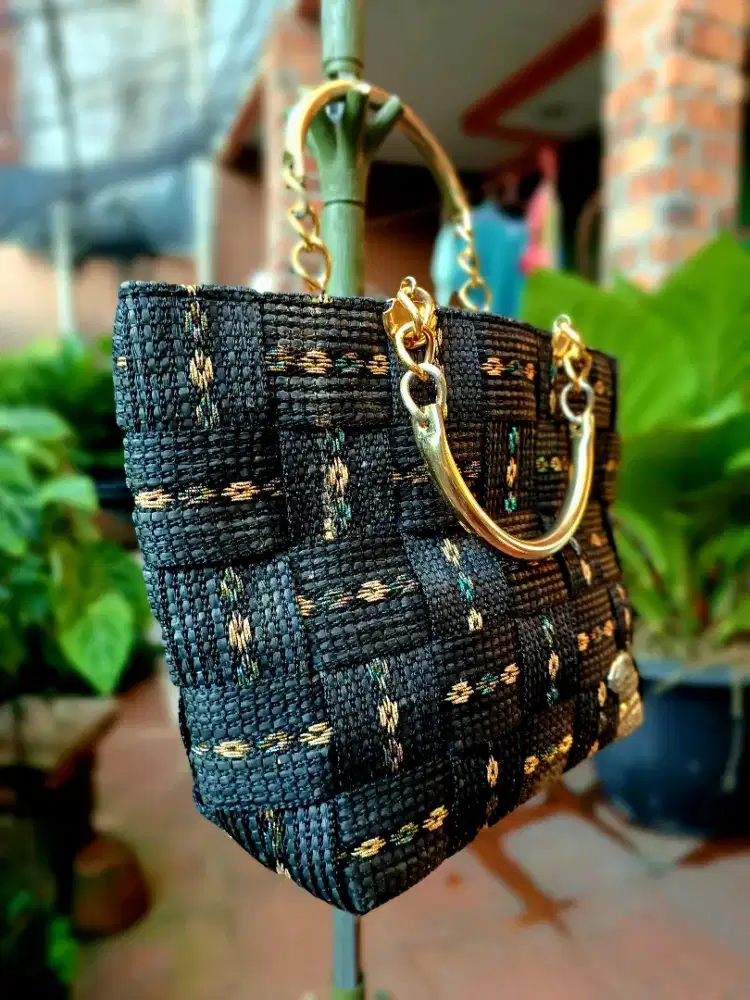 Handbag ALMA Rajut Vintage Bahan Tebal Made In Italy