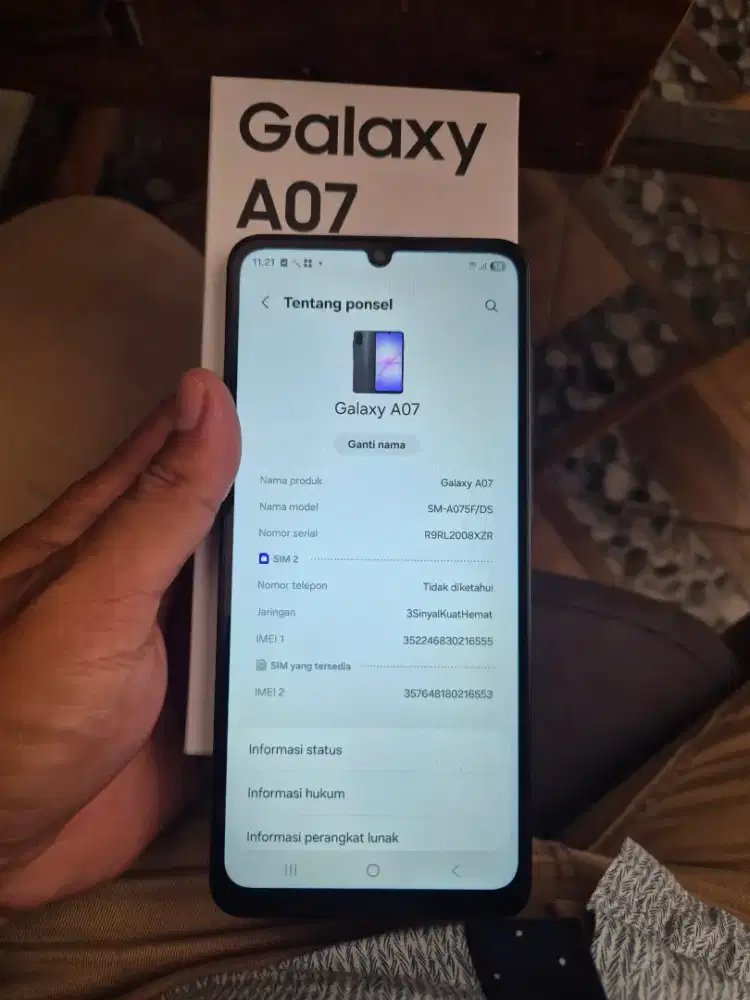 Samsung A07 4/64 blm seminggu bekas rasa baru bs tuker tmab