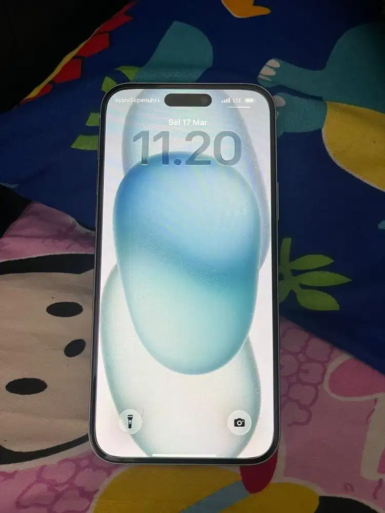 15 plus 256gb mulus warna biru