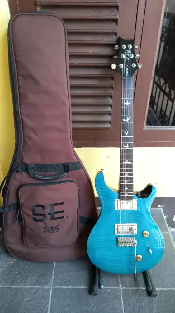 Gitar prs se custom 22 original indonesia upgrade duncan design pickup