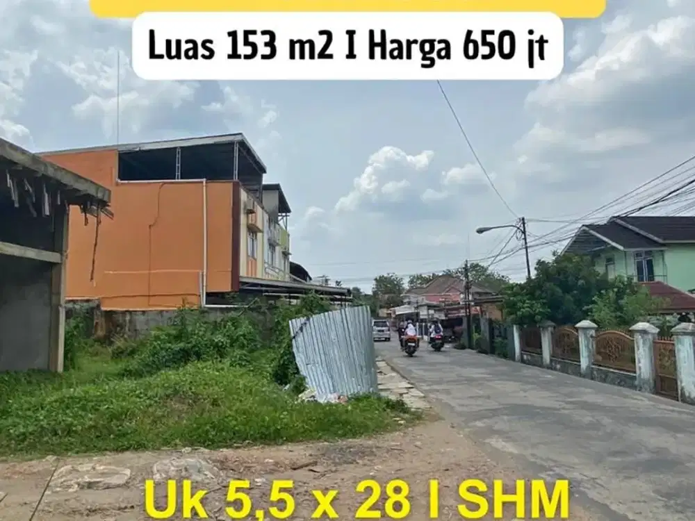 Tanah pinggir jalan dekat Graha 66 KOTA pALEMBANG