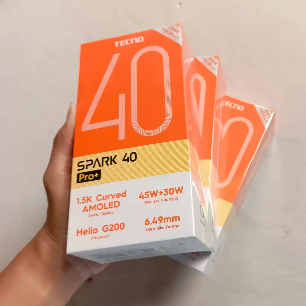 Tecno spark 40 pro plus+ 8/256 new ( bukan pova 7 camon 30 50 )