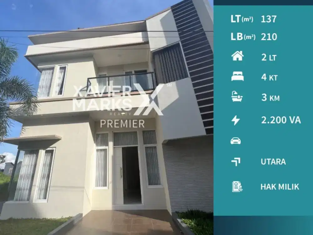 Dijual Rumah di Papa Hijau Dekat Suhat Malang 2 Lt Siap Huni