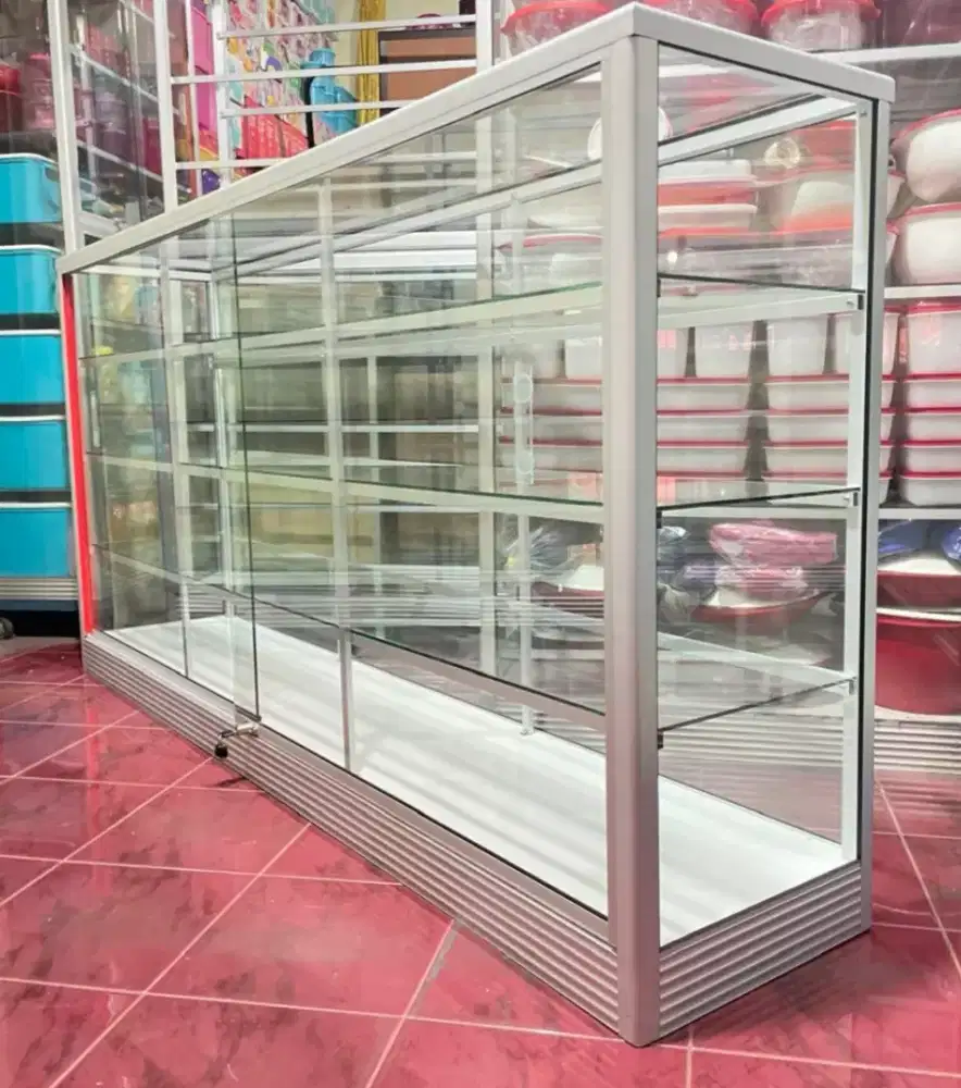 Di Jual Etalase 2M Baru || Kaca full 5mm