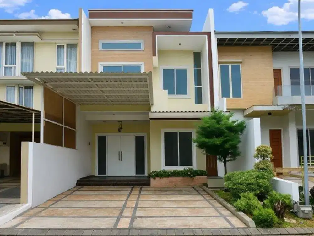 Rumah Imperial Beach, Palm Beach, Pakuwon City  New • Minimalis • Carport • Row 3 Mobil Akses Pembantu Sendiri