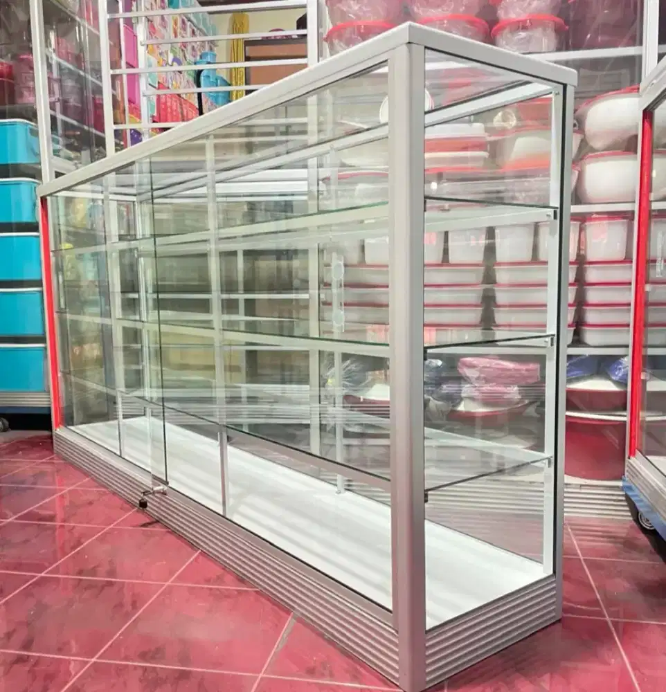 Di jual Etalase 2M Untuk Usaha || Kaca full 5mm