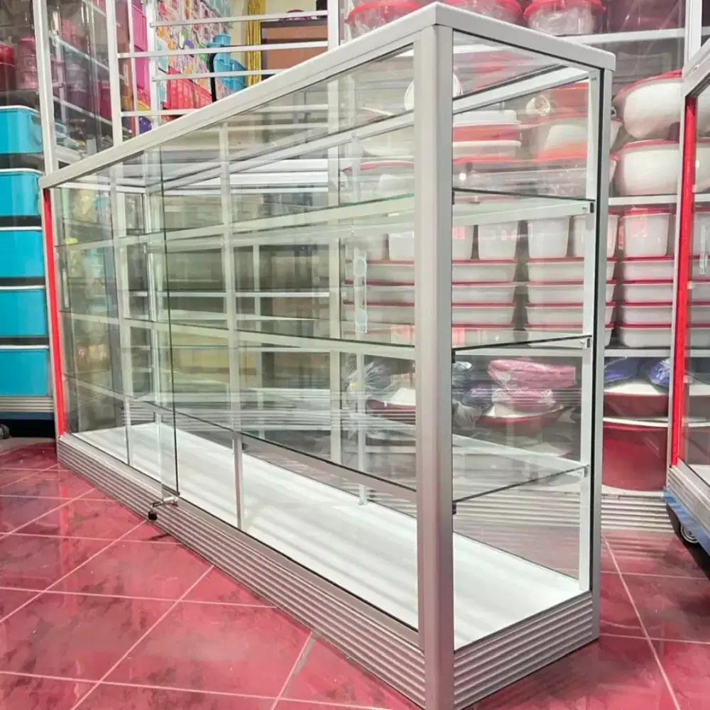 Di Jual Etalase 2M Perlengkapan Usaha || Kaca full 5mm