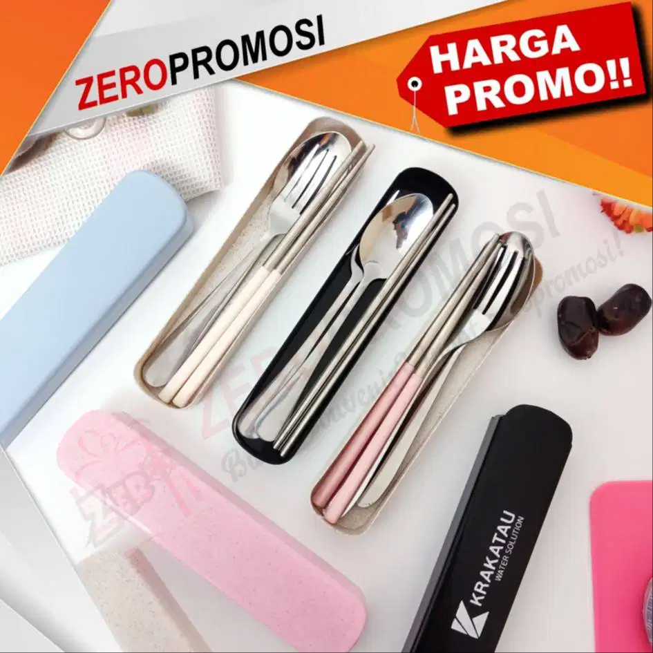 Bingkisan Hadiah Lebaran Idul Fitri Set Alat Makan Stainless Korea