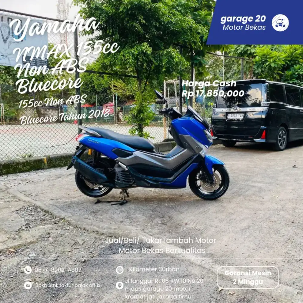 Yamaha Nmax 155cc Non Abs Bluecore fi Tahun 2018