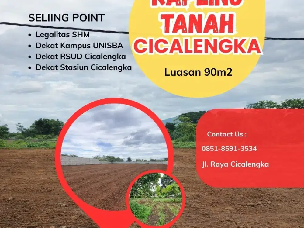 Tanah Murah Cicalengka Dekat Kampus & Akses Transportasi