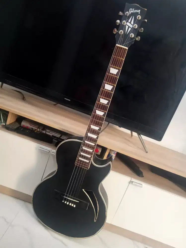 Gitar akustik gibson classic melidy style full senar suara mantap