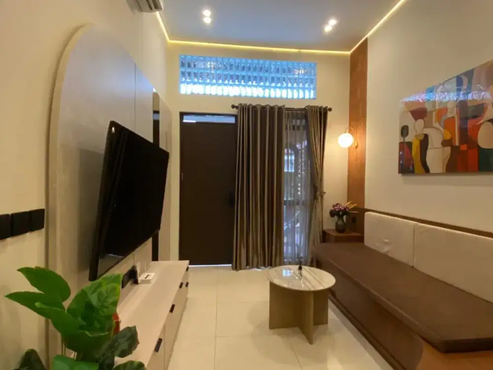 Rumah Retro Klasik Modern KBP Simakirana Full Furnished Siap Huni Tinggal Bawa Koper