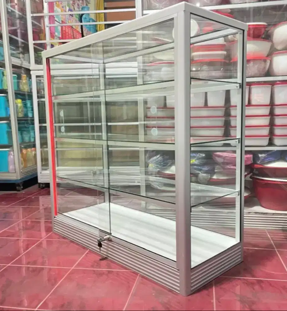 Etalase Panjang 1Mx1M Buat Perlengkapan Usaha