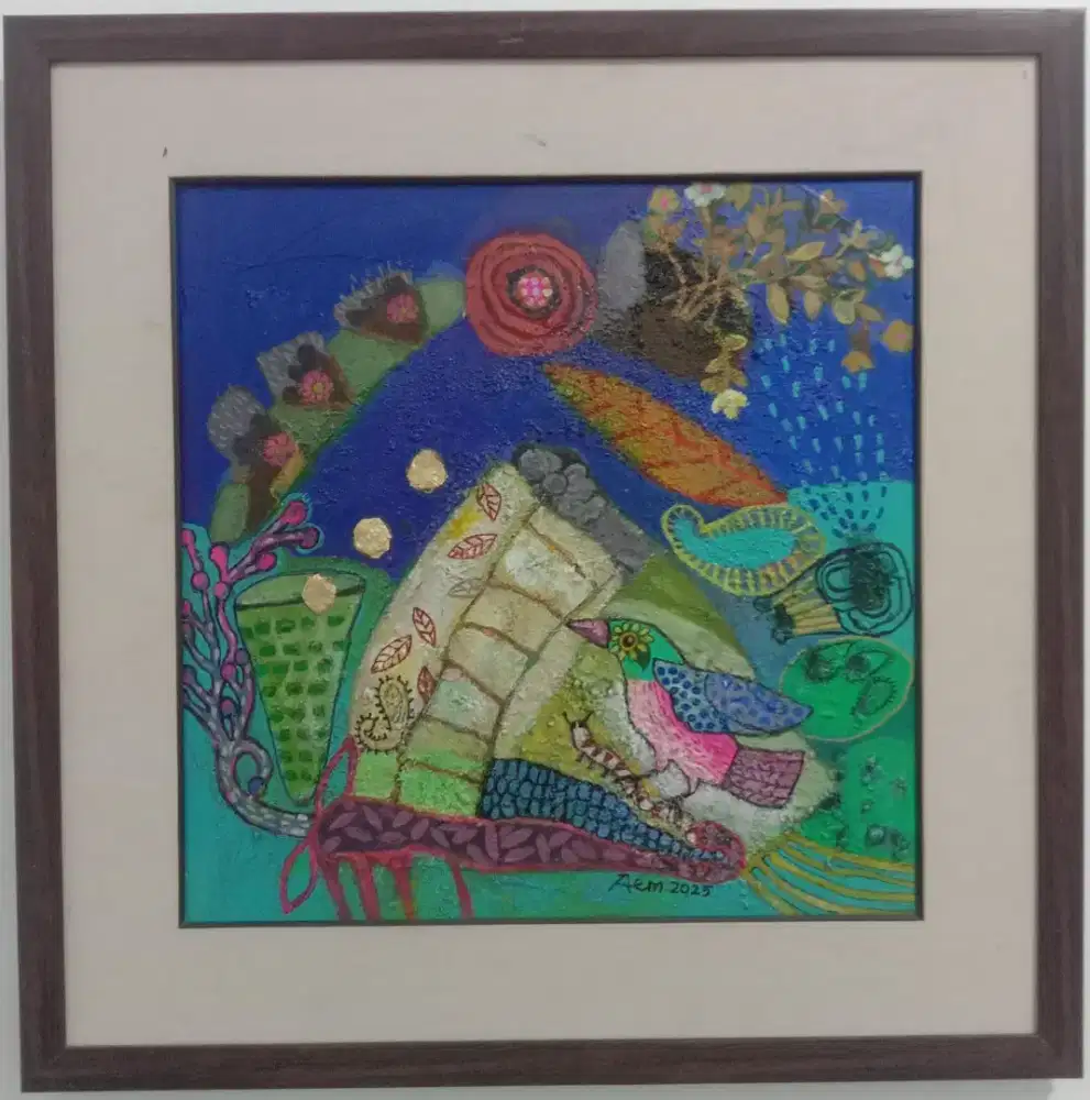 Lukisan Dekorative cocok untuk interior ruang tamu