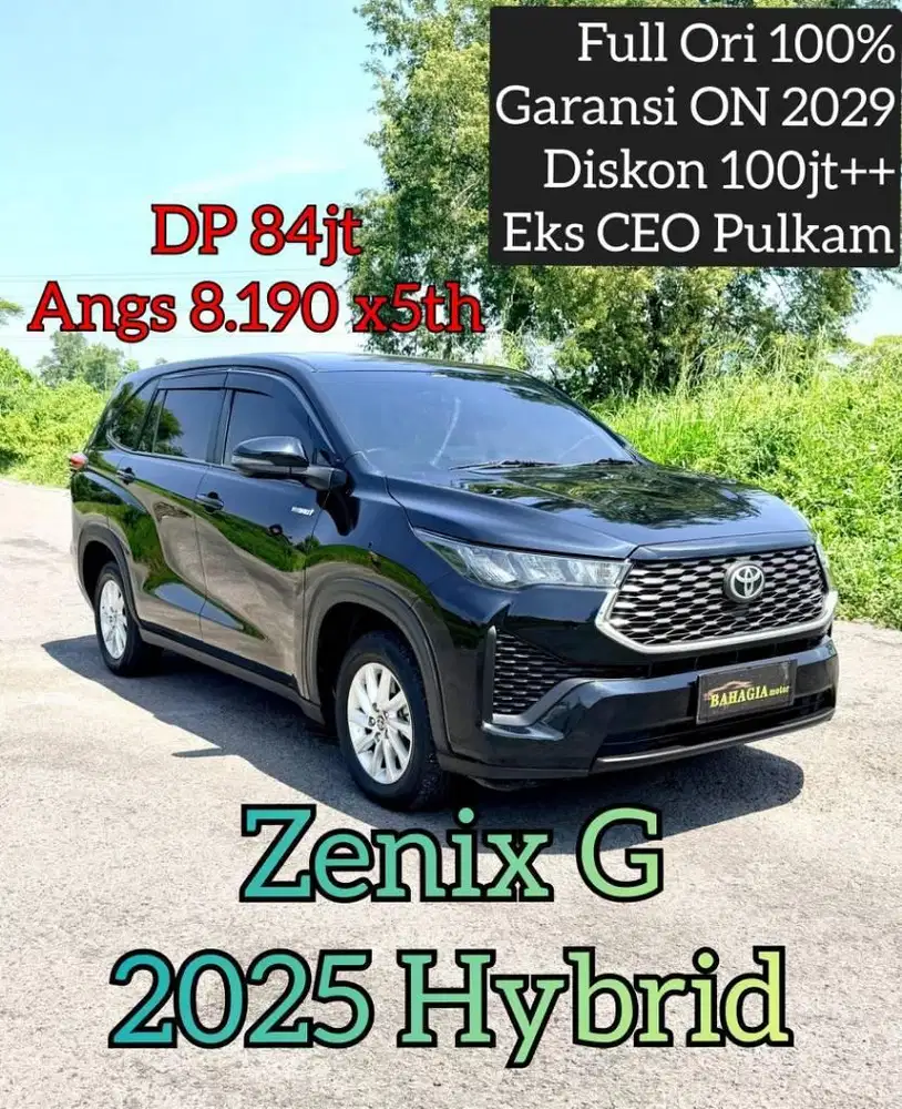 Innova Zenix G Hybrid 2025 Hitam AT Hybird HV V 2024 Q Fortuner 2018