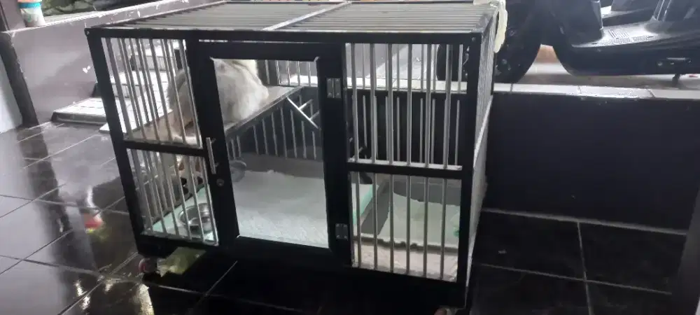 jual kandang kucing aluminium