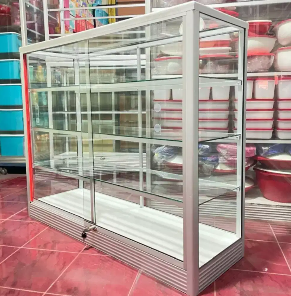Etalase Kaca & Aluminium 1,2Mx1M