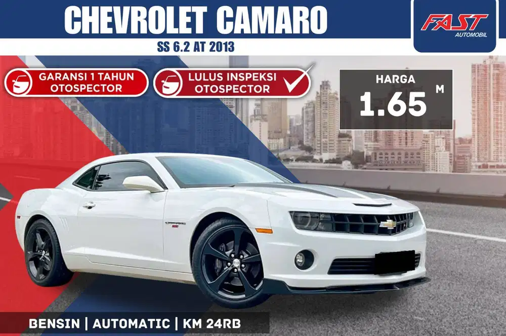CHEVROLET CAMARO SS 2013 6.2 LITER MUSCLE CAR LOW KM.24RB ANTIK & PAJA