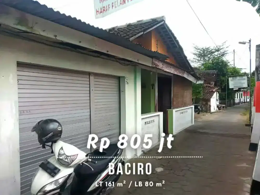 Dijual Rumah Strategis di Baciro dekat Jalan Gayam