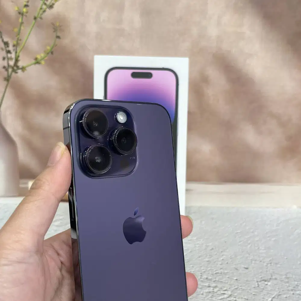 iPhone 14 Pro Deep Purple 128GB second Garansi iBox