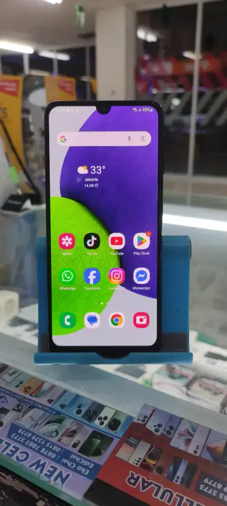 di jual second samsung A22 4G RAM 6GB/ROM 128GB