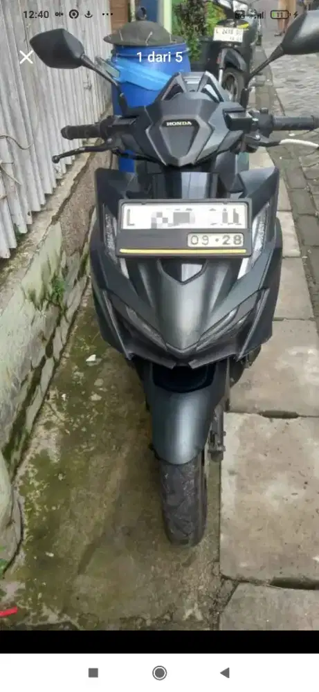 Motor Honda Vario 160 cc th 2023 Warna hitam msh mulus