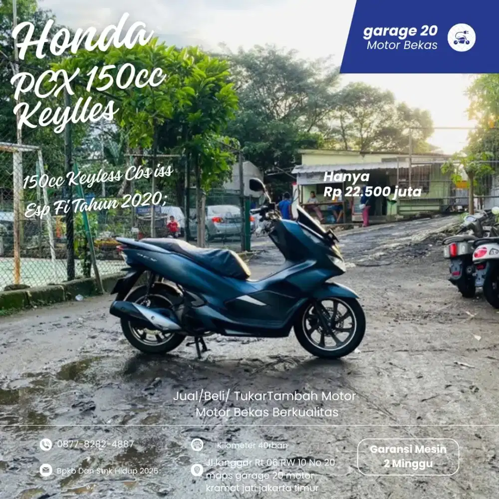 Honda Pcx 150cc Keylles Cbs Iss Esp Fi Tahun 2020