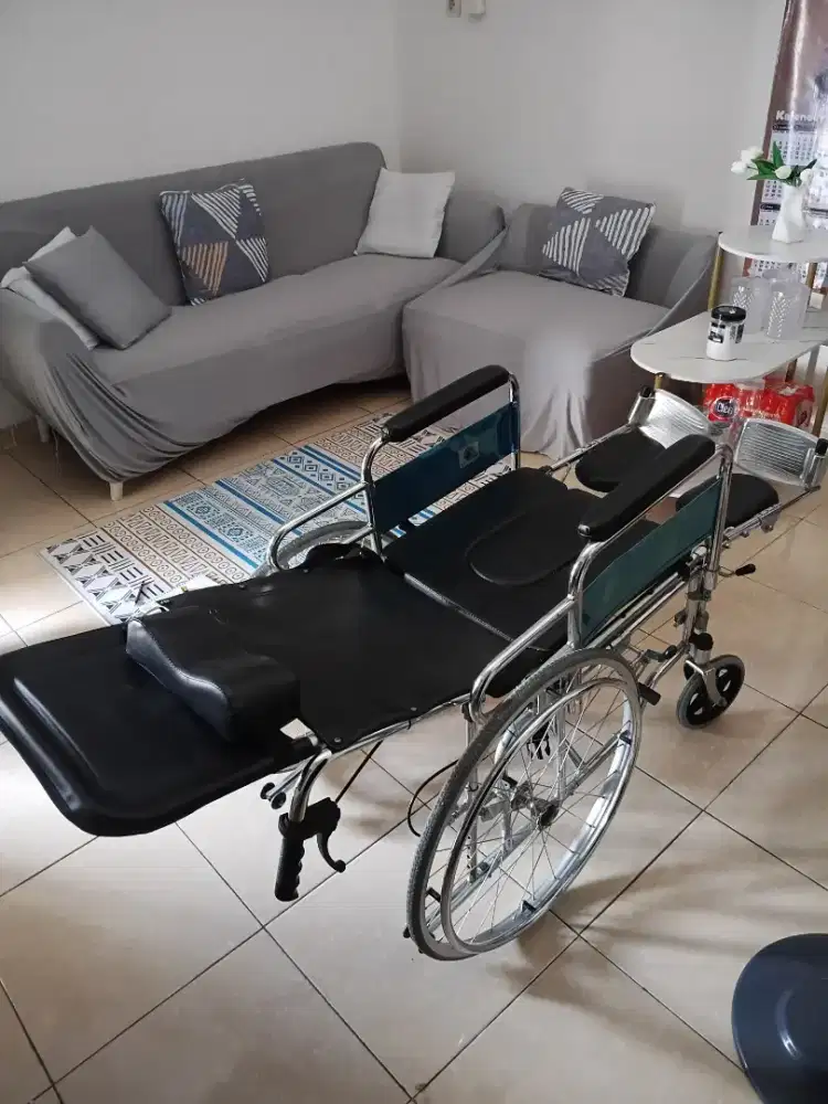 Kursi roda Slecco bisa duduk, sender, tiduran