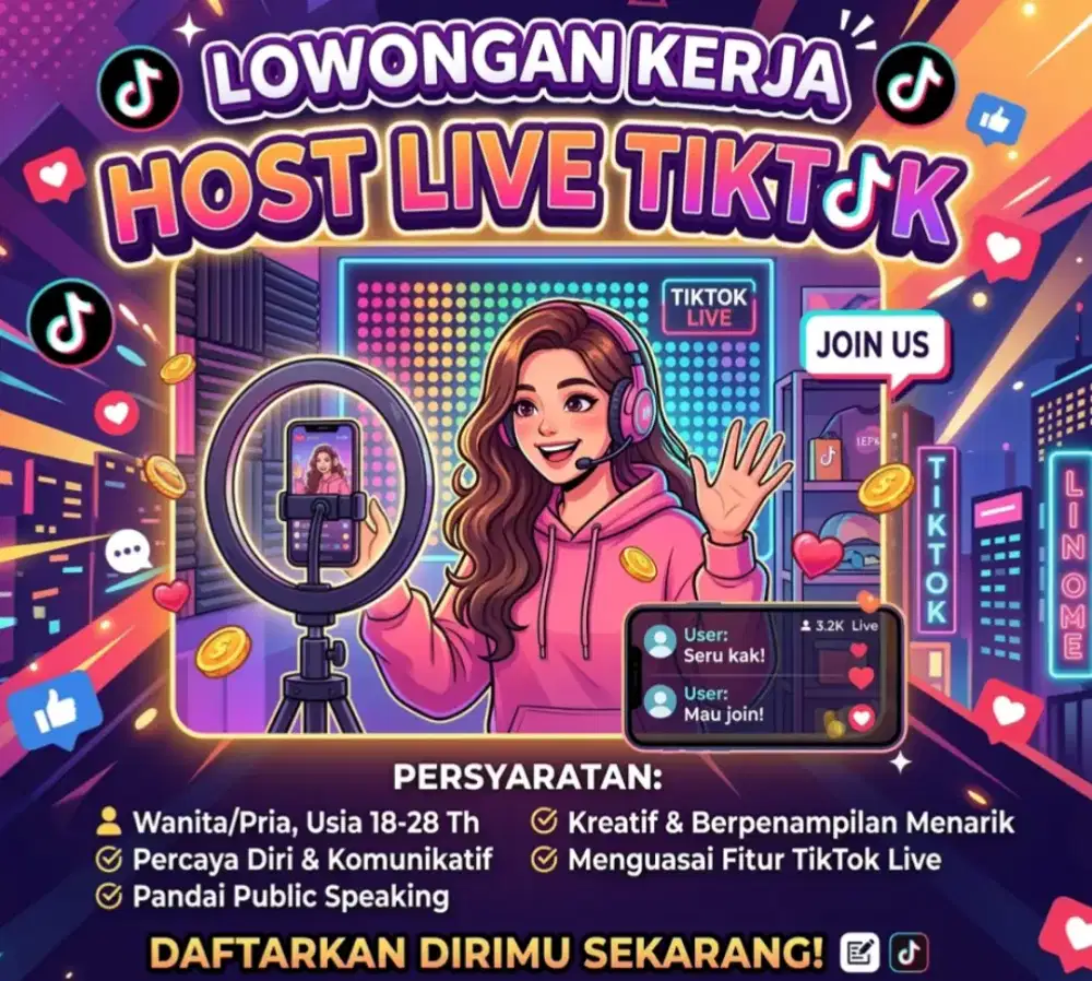 Admin live tiktok