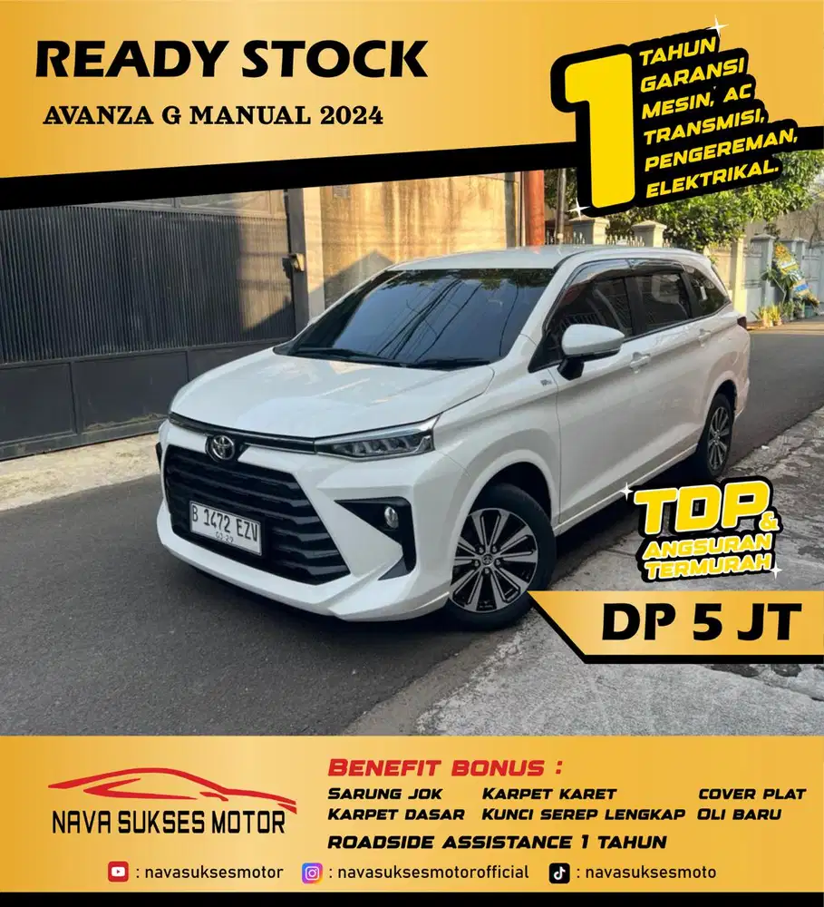 TDP 5 JUTA - AVANZA G MT 2024