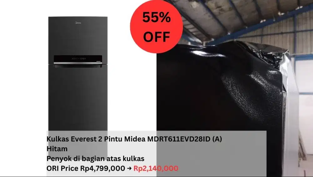 Kulkas Everest 2 Pintu Midea 473 L – MDRT611EVD28ID (BARU)