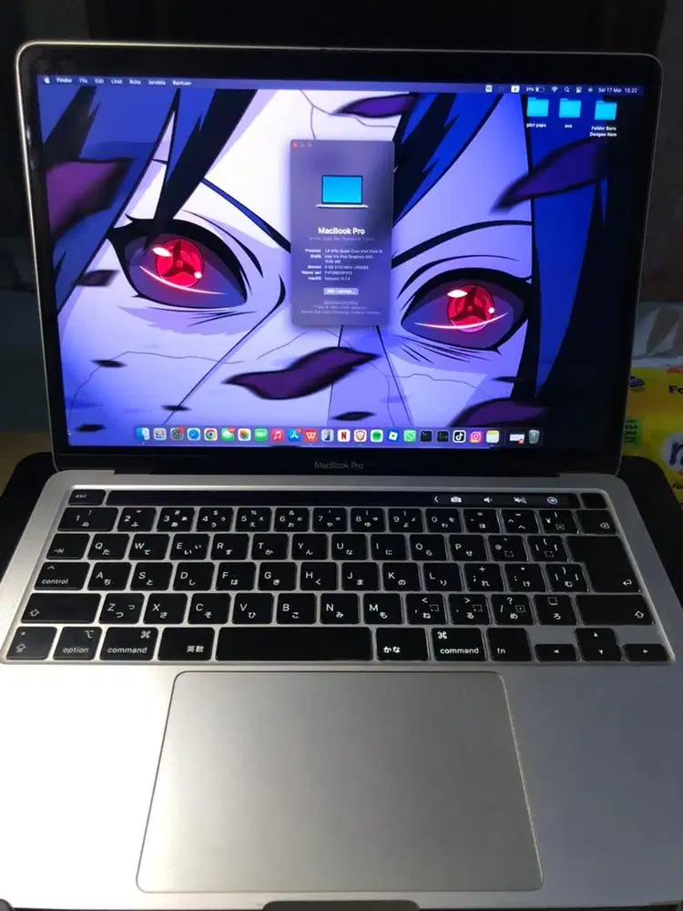 MacBook Pro 13 Inch 2020 i5 Ram 8GB Fullset Siap Pakai