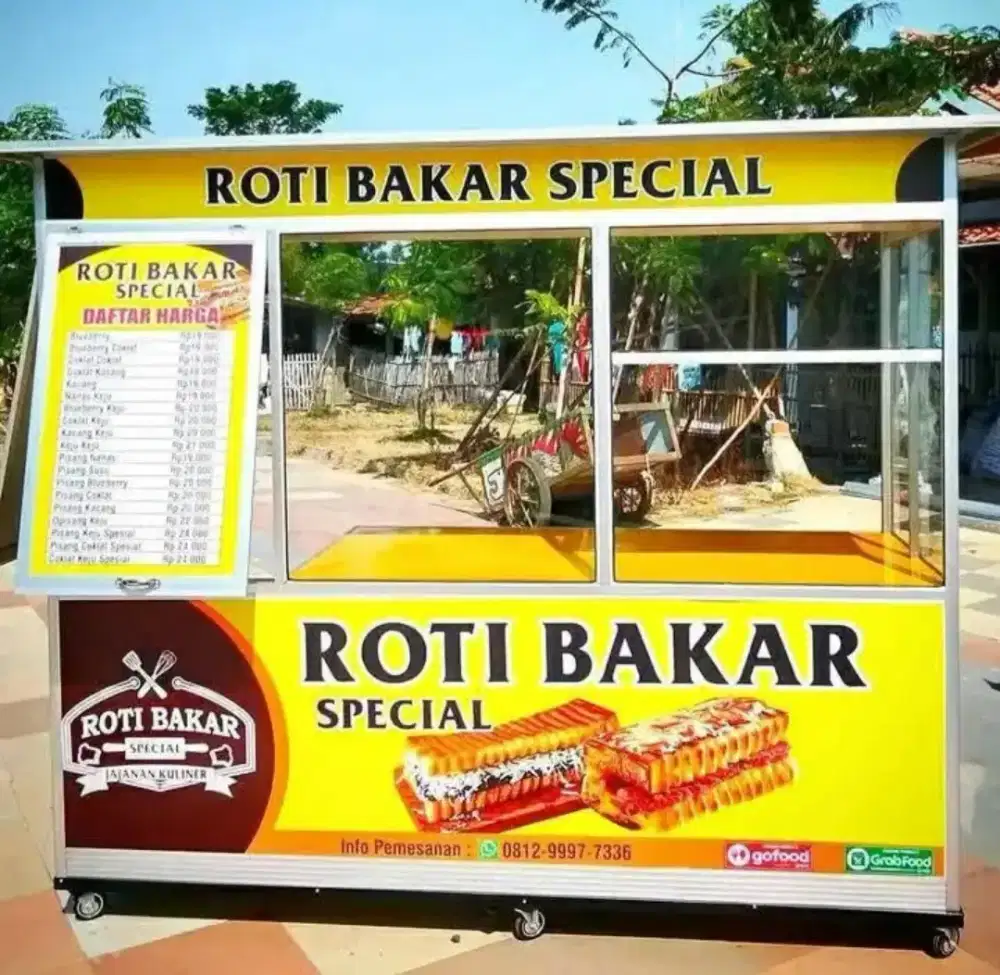 Grobak besi jualan gorengan